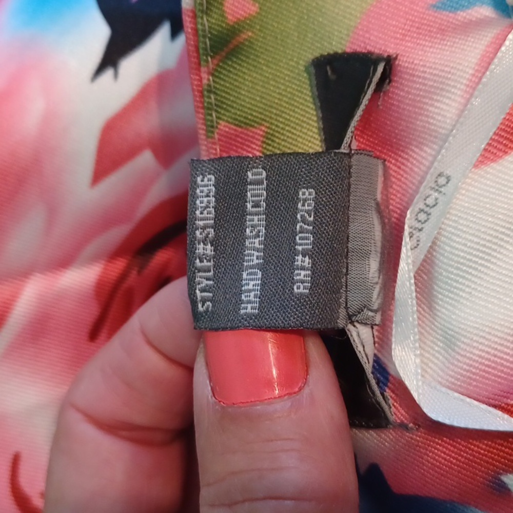 Gracia Medium Floral Colourful Lined Skirt 4444 - Picture 4 of 4
